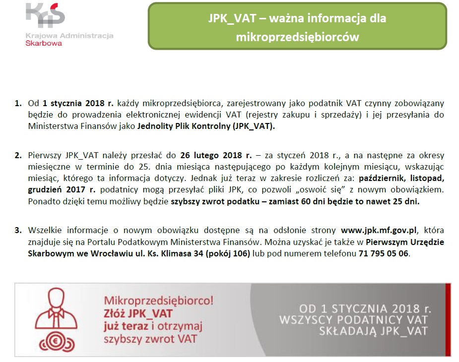 informacja o VAT