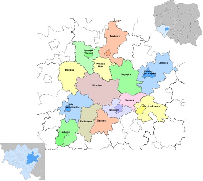 Mapa obszaru ZIT