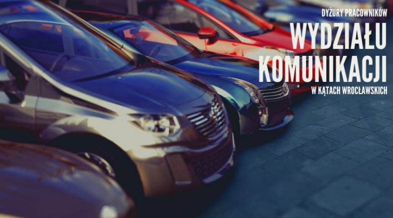 Wydział Komunikacji grafika przedstawia zaparkowane przodem auta