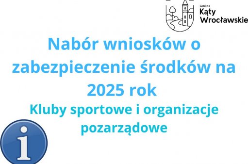 Nabór wniosków o zabezpieczenie środków na 2025 rok 