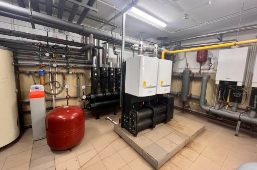 Kotłownia po modernizacji w SP 1 przy ul. Żeromskiego